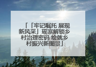 「牢记嘱托 展现新风采」瑶寨解锁乡村治理密码 绘就乡村振兴新图景