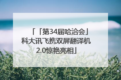 「第34届哈洽会」科大讯飞携双屏翻译机2.0惊艳亮相