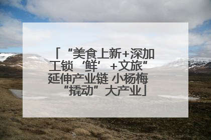 “美食上新+深加工锁‘鲜’+文旅”延伸产业链 小杨梅“撬动”大产业