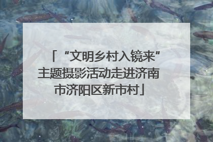 “文明乡村入镜来”主题摄影活动走进济南市济阳区新市村