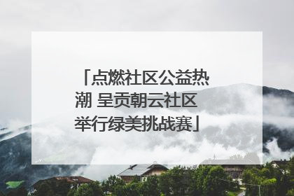 点燃社区公益热潮 呈贡朝云社区举行绿美挑战赛
