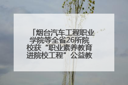 烟台汽车工程职业学院等全省26所院校获“职业素养教育进院校工程”公益教学点集中授牌