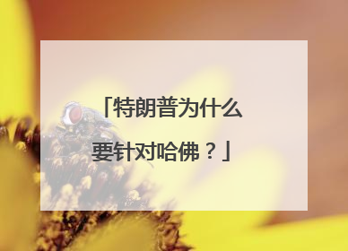 特朗普为什么要针对哈佛？