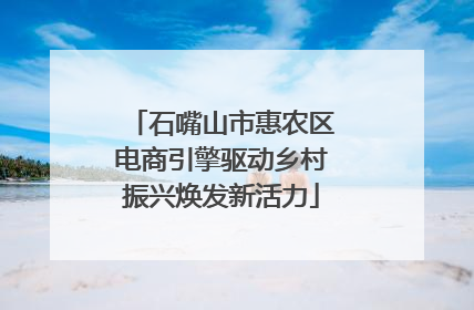 石嘴山市惠农区电商引擎驱动乡村振兴焕发新活力