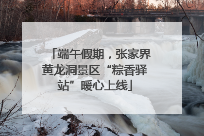 端午假期，张家界黄龙洞景区“粽香驿站”暖心上线