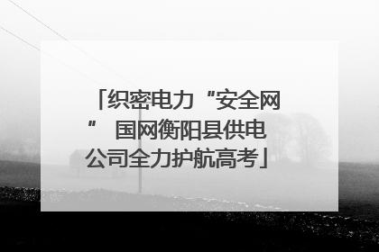 织密电力“安全网” 国网衡阳县供电公司全力护航高考