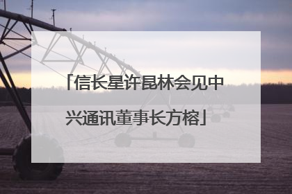 信长星许昆林会见中兴通讯董事长方榕
