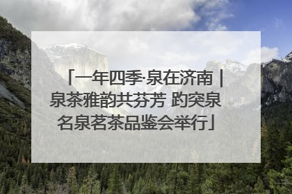 一年四季·泉在济南｜泉茶雅韵共芬芳 趵突泉名泉茗茶品鉴会举行