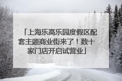 上海乐高乐园度假区配套主题商业街来了！数十家门店开启试营业