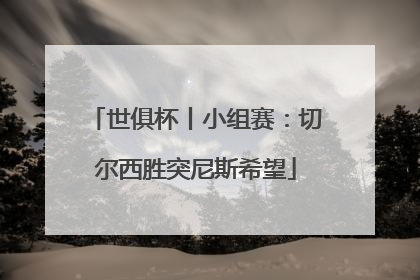 世俱杯丨小组赛：切尔西胜突尼斯希望