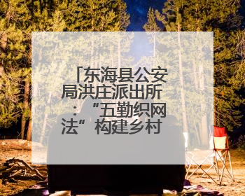 东海县公安局洪庄派出所：“五勤织网法”构建乡村治理新格局
