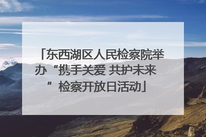 东西湖区人民检察院举办“携手关爱 共护未来”检察开放日活动
