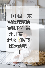 中国—东盟藤球邀请赛即将在贵州开赛 一起来了解藤球运动吧！