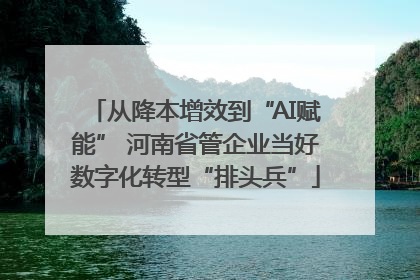 从降本增效到“AI赋能” 河南省管企业当好数字化转型“排头兵”