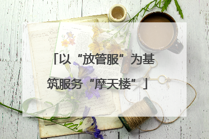 以“放管服”为基筑服务“摩天楼”