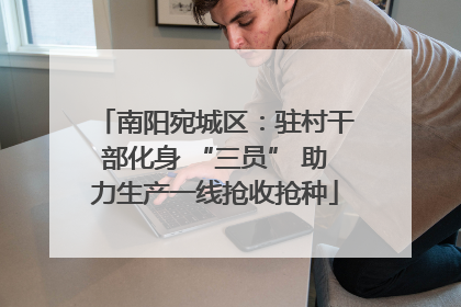 南阳宛城区：驻村干部化身 “三员” 助力生产一线抢收抢种