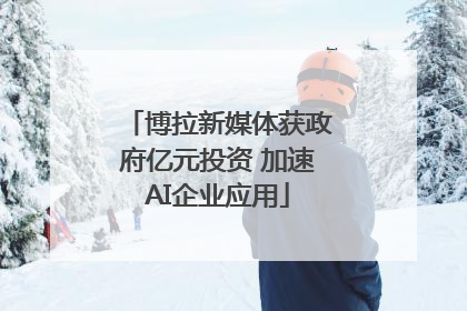 博拉新媒体获政府亿元投资 加速AI企业应用