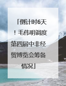 倒计时6天！毛伟明调度第四届中非经贸博览会筹备情况