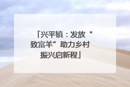 兴平镇：发放“致富羊”助力乡村振兴启新程