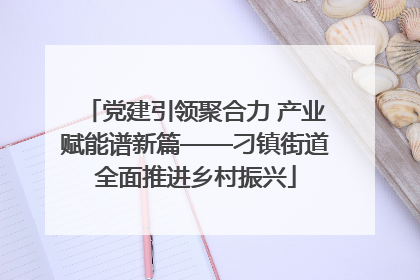 党建引领聚合力 产业赋能谱新篇——刁镇街道全面推进乡村振兴