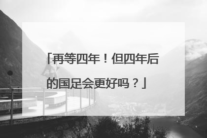 再等四年！但四年后的国足会更好吗？