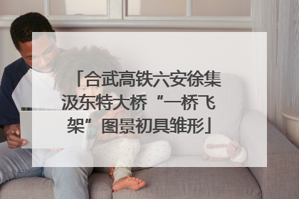 合武高铁六安徐集汲东特大桥“一桥飞架”图景初具雏形