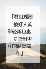 君山观潮｜被好人善举轻柔包裹，晕染出枣庄的温暖底色