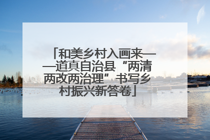 和美乡村入画来——道真自治县“两清两改两治理”书写乡村振兴新答卷