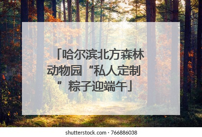 哈尔滨北方森林动物园“私人定制”粽子迎端午