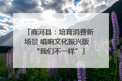 商河县：培育消费新场景 唱响文化振兴版“我们不一样”