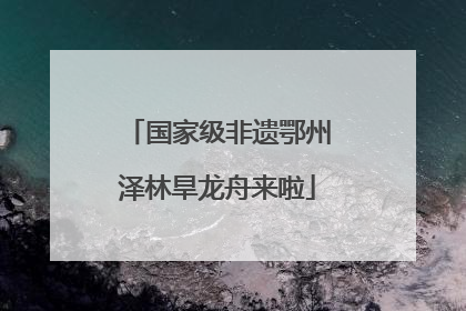 国家级非遗鄂州泽林旱龙舟来啦