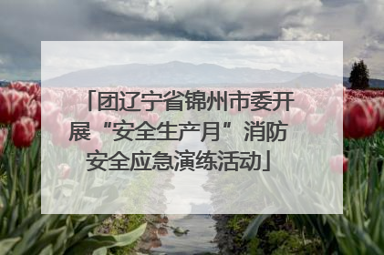 团辽宁省锦州市委开展“安全生产月”消防安全应急演练活动