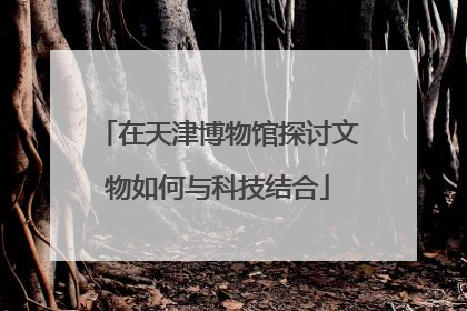 在天津博物馆探讨文物如何与科技结合