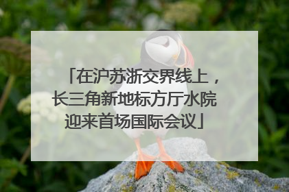在沪苏浙交界线上，长三角新地标方厅水院迎来首场国际会议