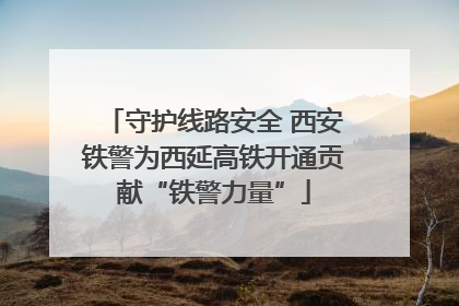 守护线路安全 西安铁警为西延高铁开通贡献“铁警力量”