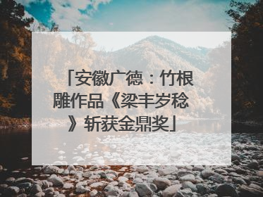 安徽广德：竹根雕作品《梁丰岁稔》斩获金鼎奖