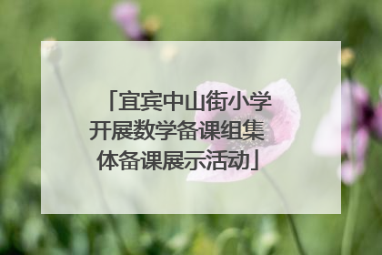 宜宾中山街小学开展数学备课组集体备课展示活动