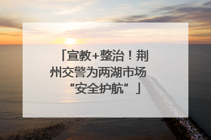 宣教+整治！荆州交警为两湖市场“安全护航”