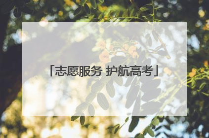 志愿服务 护航高考