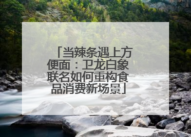 当辣条遇上方便面：卫龙白象联名如何重构食品消费新场景