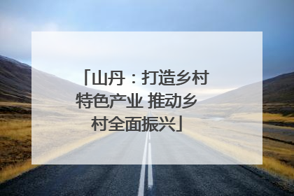 山丹：打造乡村特色产业 推动乡村全面振兴