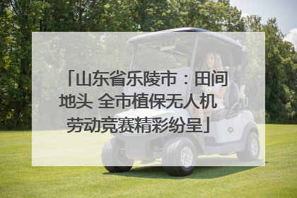 山东省乐陵市：田间地头 全市植保无人机劳动竞赛精彩纷呈