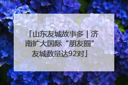 山东友城故事多｜济南扩大国际“朋友圈”友城数量达92对
