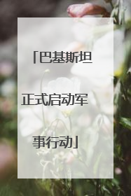 巴基斯坦正式启动军事行动