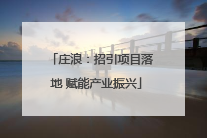 庄浪：招引项目落地 赋能产业振兴
