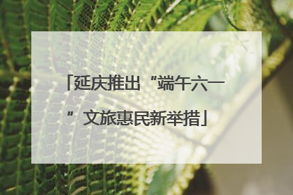 延庆推出“端午六一”文旅惠民新举措