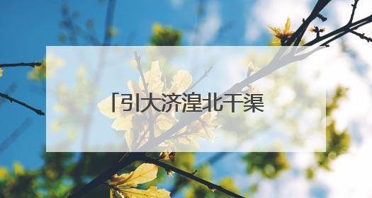 引大济湟北干渠二期和西干渠工程通过竣工验收
