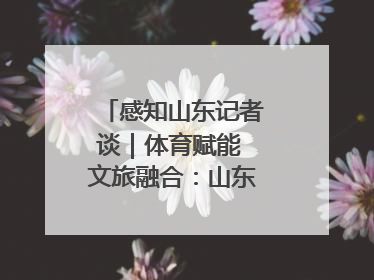 感知山东记者谈｜体育赋能 文旅融合：山东打造体商文旅融合发展新格局