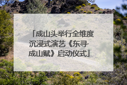 成山头举行全维度沉浸式演艺《东寻·成山赋》启动仪式