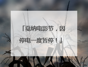 戛纳电影节，因停电一度暂停！